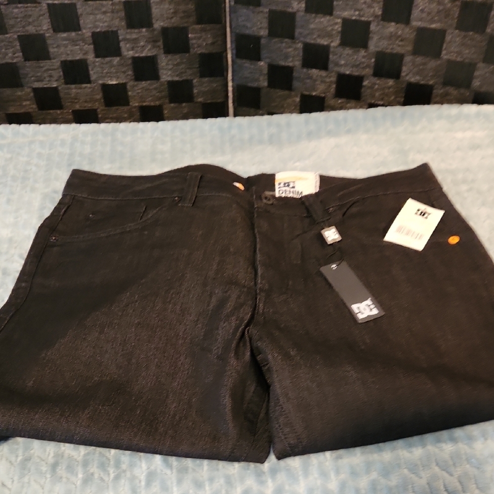 DC Denim Division Jet Black Straight Jeans - Picture 3 of 5